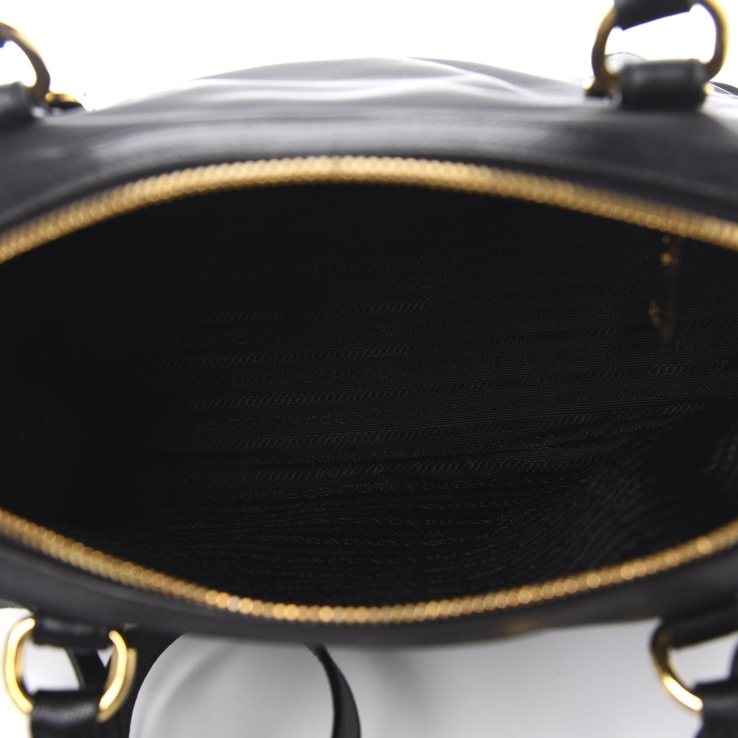 Tessuto Nylon Saffiano Tote Black