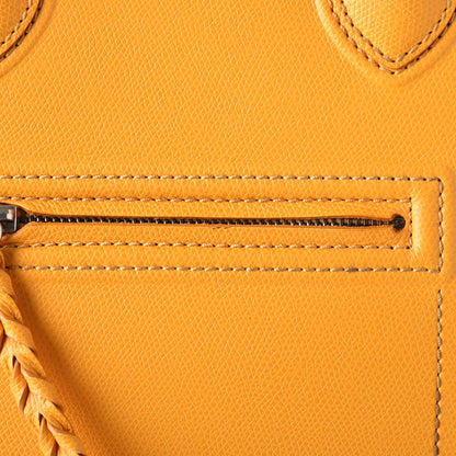 Celine Grained Calfskin Medium Phantom Luggage Saffron 8 of 29
