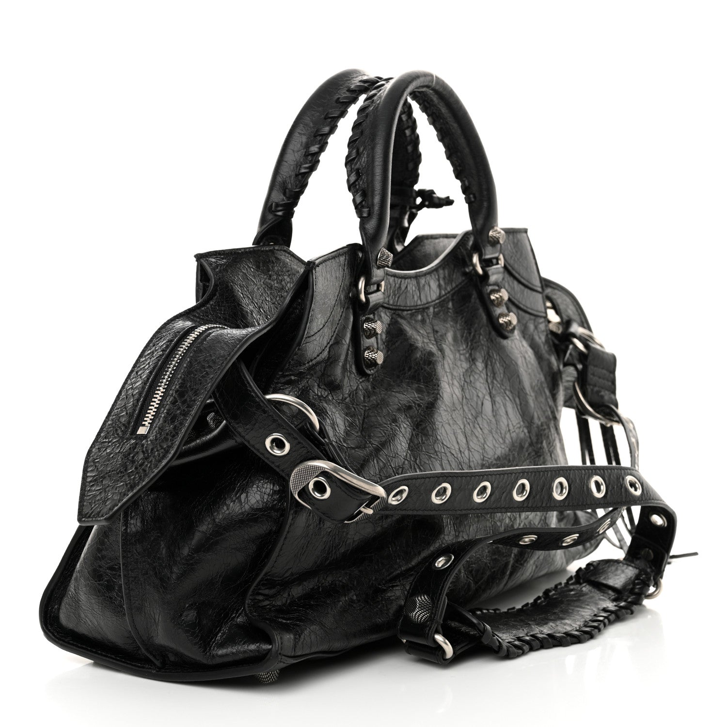 Balenciaga Agneau Arena Neo Cagole City Handbag Black 4 of 11