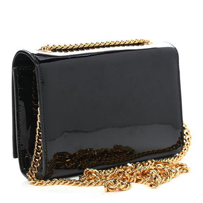Saint Laurent Patent Small Classic Monogram Kate Tassel Satchel Black 3 of 8