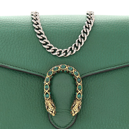 Gucci Calfskin Mini Dionysus Chain Wallet Emerald 10 of 14