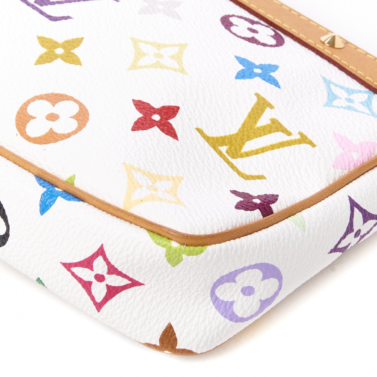 Louis Vuitton Monogram Multicolor Pochette Accessories White 4 of 8