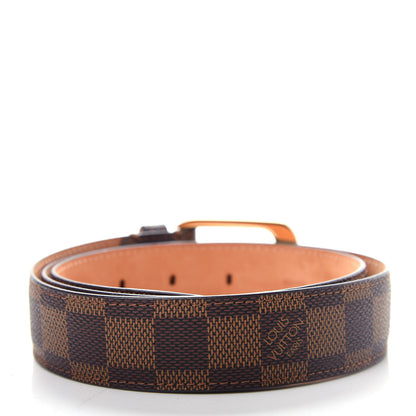 Louis Vuitton Damier Ebene 30mm Ellipse Belt 85 34 2 of 7