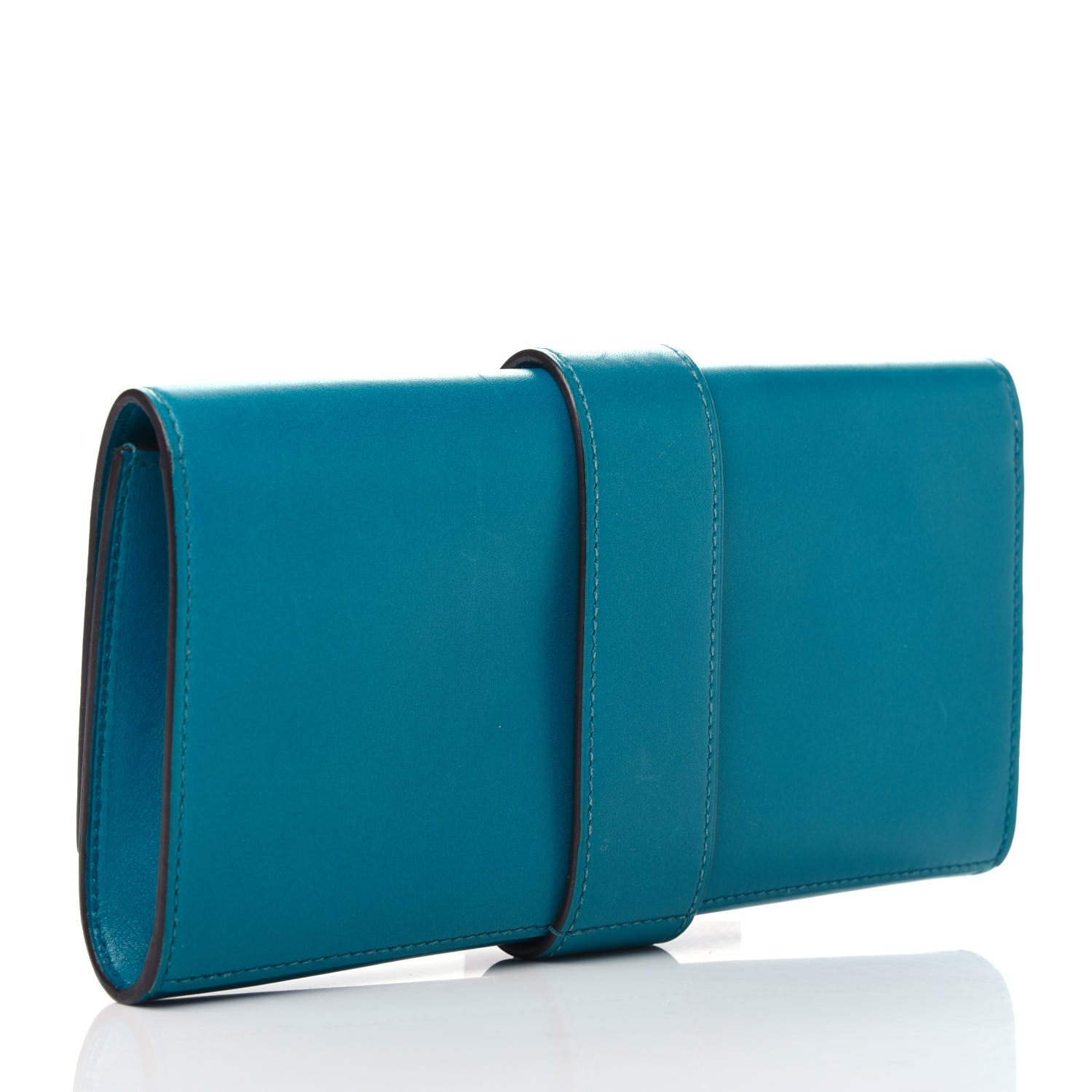 Hermes Tadelakt Medor 23 Clutch Bleu Izmir 3 of 9