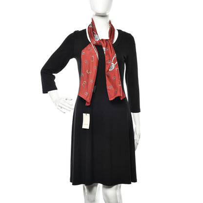 Gucci Silk Twill GG Horseshoe Red 2 of 4