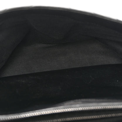 Saint Laurent Sheepskin Matelasse Chevron Monogram Monochrome Large College Satchel Black 5 of 14