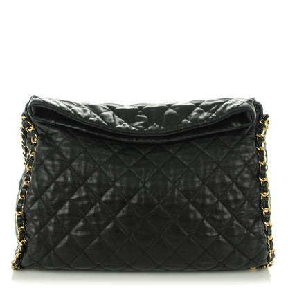 Chanel Calfskin Quilted Large Chain Me Hobo Black 1 of 7