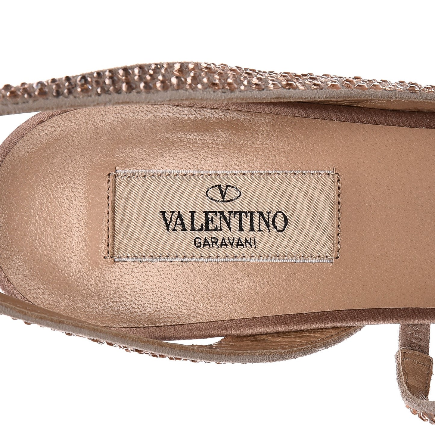 Suede Strass Crystal Peep Toe Half d'Orsay Slingback Platform Sandals 40 Poudre