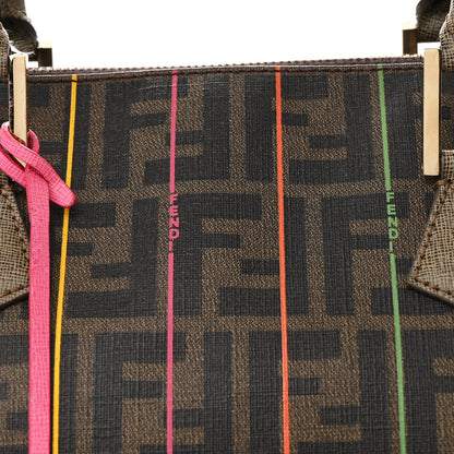 Fendi Zucca Spalmati Striped Boston Tobacco Multicolor 7 of 11