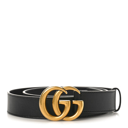 Gucci Moon Calfskin Double G 30mm Belt 90 36 Black 1 of 4