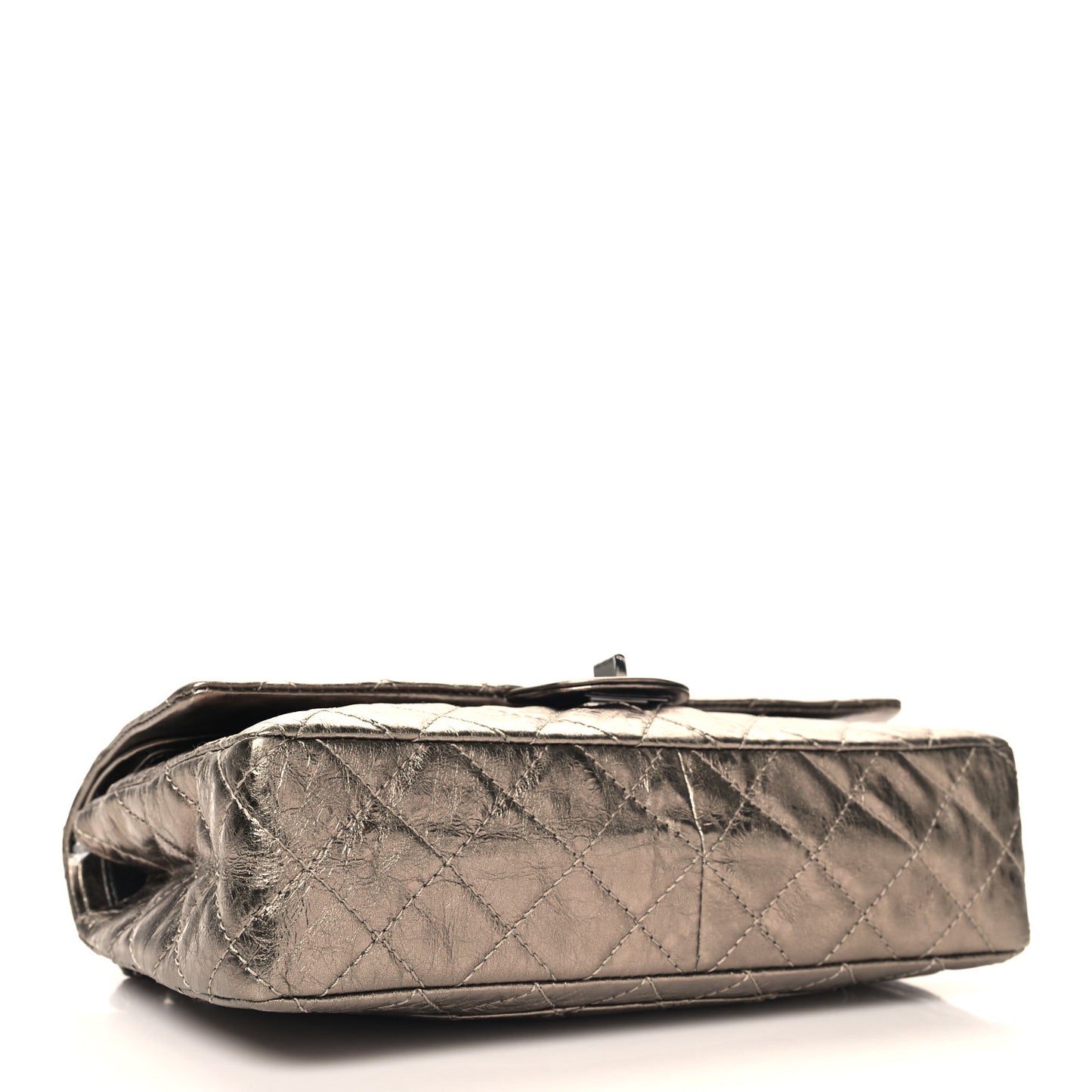 Metallic Aged Calfskin Quilted 2.55 Reissue 226 Flap Dark Gold
