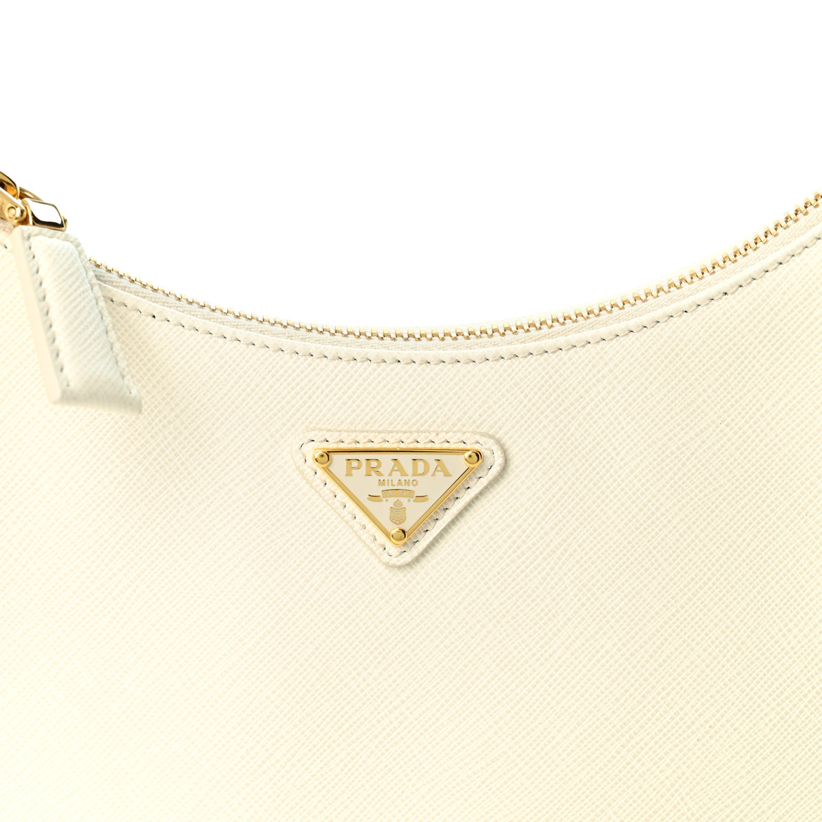Saffiano Lux Mini Re-Edition Shoulder Bag White