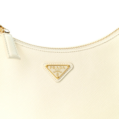 Prada Saffiano Lux Mini Re-Edition Shoulder Bag White 9 of 21