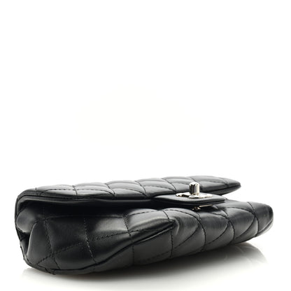 Chanel Calfskin Quilted CC Uniform Flap Belt Bag Black 4 of 9