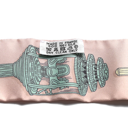 Hermes Silk Merveilleuses Lanternes Twilly Beige Rose Vert De Eau Jaune 2 of 4
