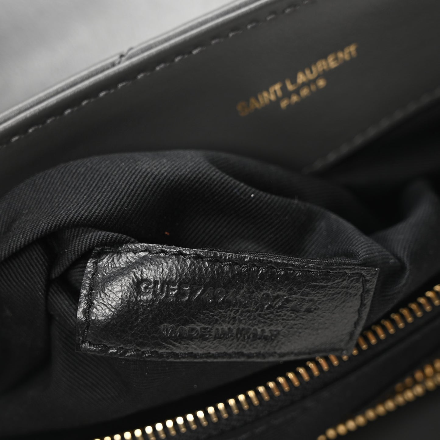 Calfskin Y Quilted Monogram Medium Loulou Chain Satchel Storm