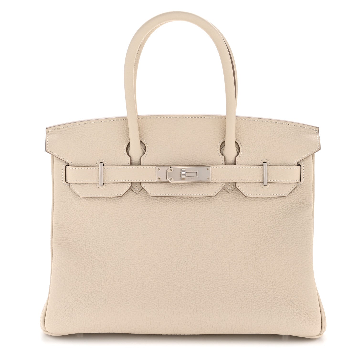 Hermes Taurillon Clemence Birkin 30 Craie 1 of 10
