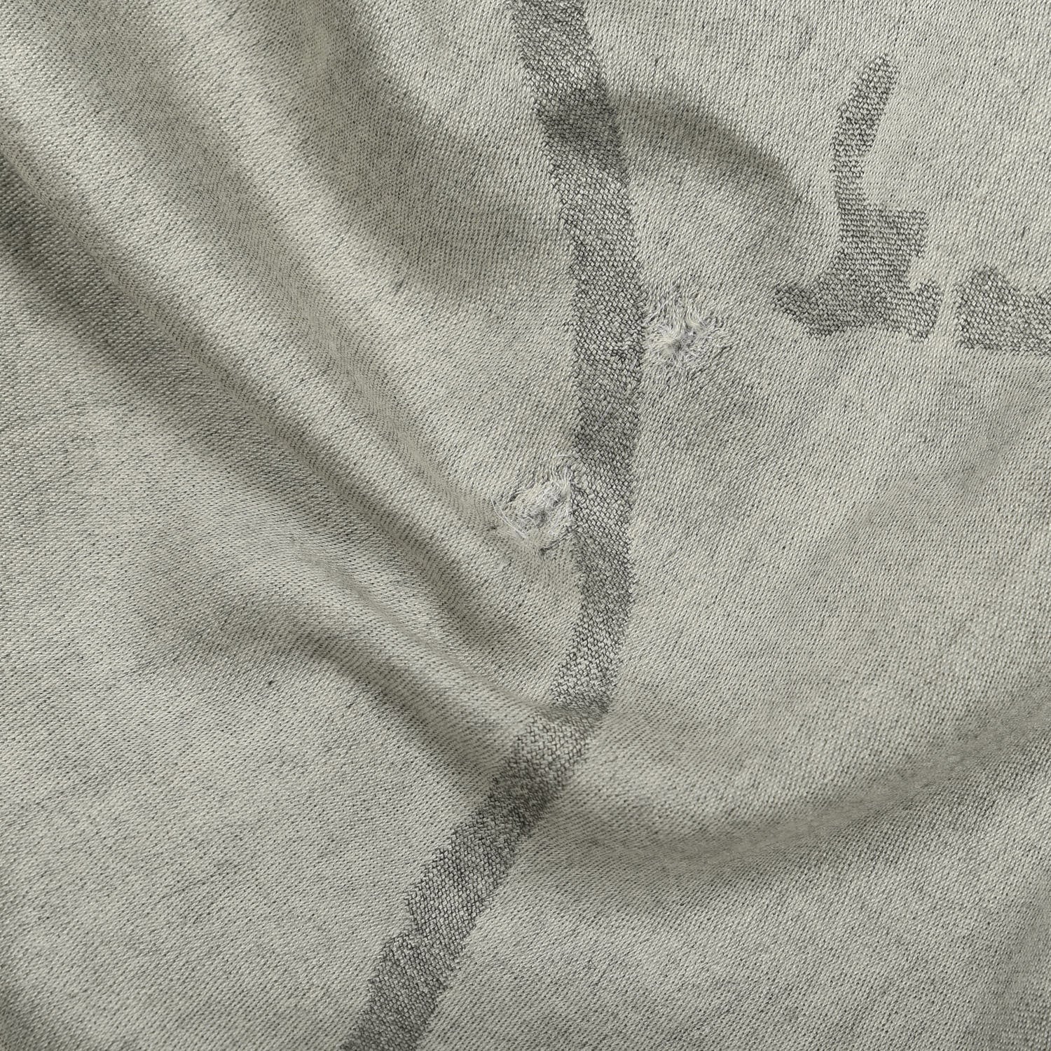 Chanel Cashmere Airplane CC Fringe Scarf Grey 3 of 5