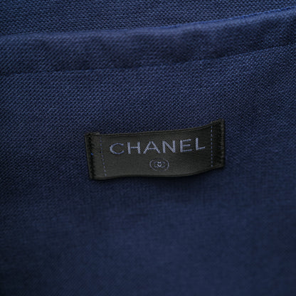 Chanel Terry Cotton CC Beach Tote Towel Set Blue 7 of 12