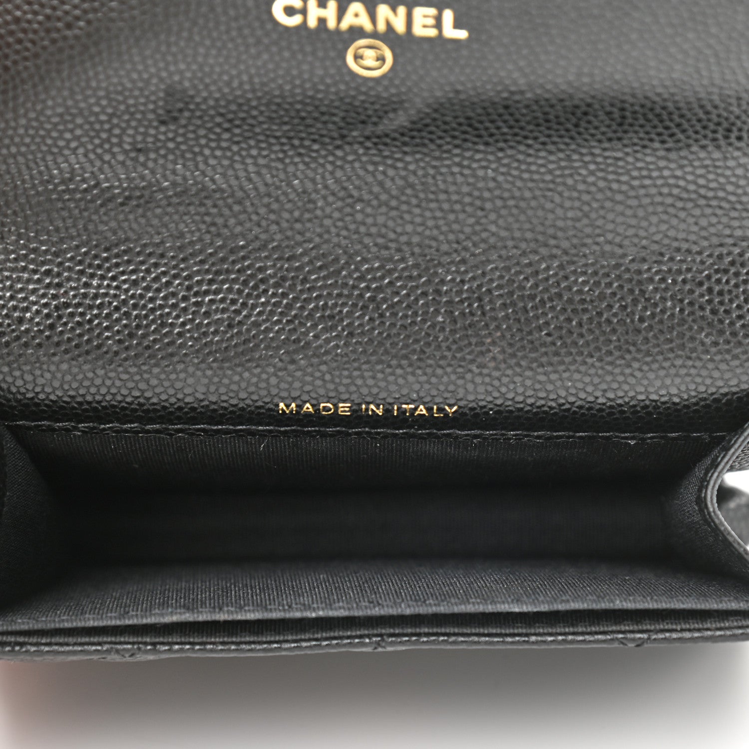 Chanel Caviar Quilted Pearl Card Holder On Chain Black 4 of 9