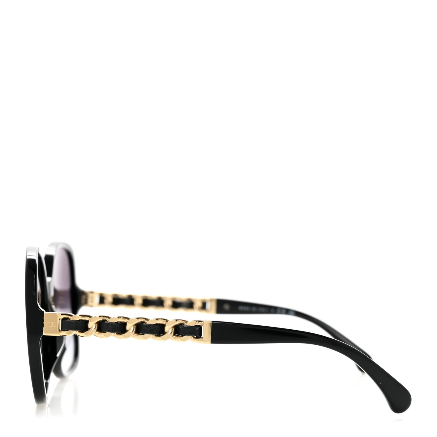 Acetate Chain Sunglasses 5470-Q-A Black