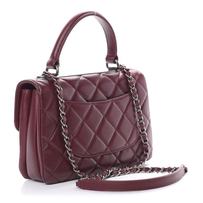 Chanel Lambskin Quilted Small Trendy CC Flap Dual Handle Bag Red 4 of 12