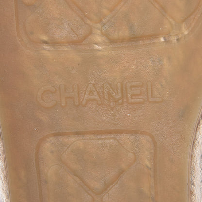 Chanel Patent Sequin CC Espadrilles 38 White 7 of 10