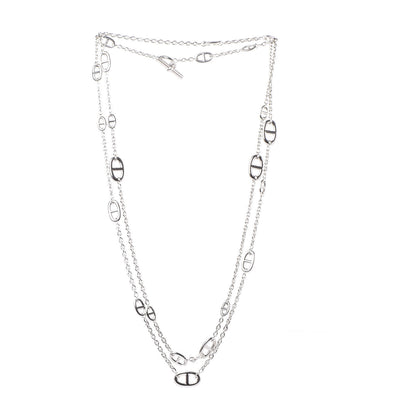 Hermes Sterling Silver Farandole Necklace 160 3 of 5