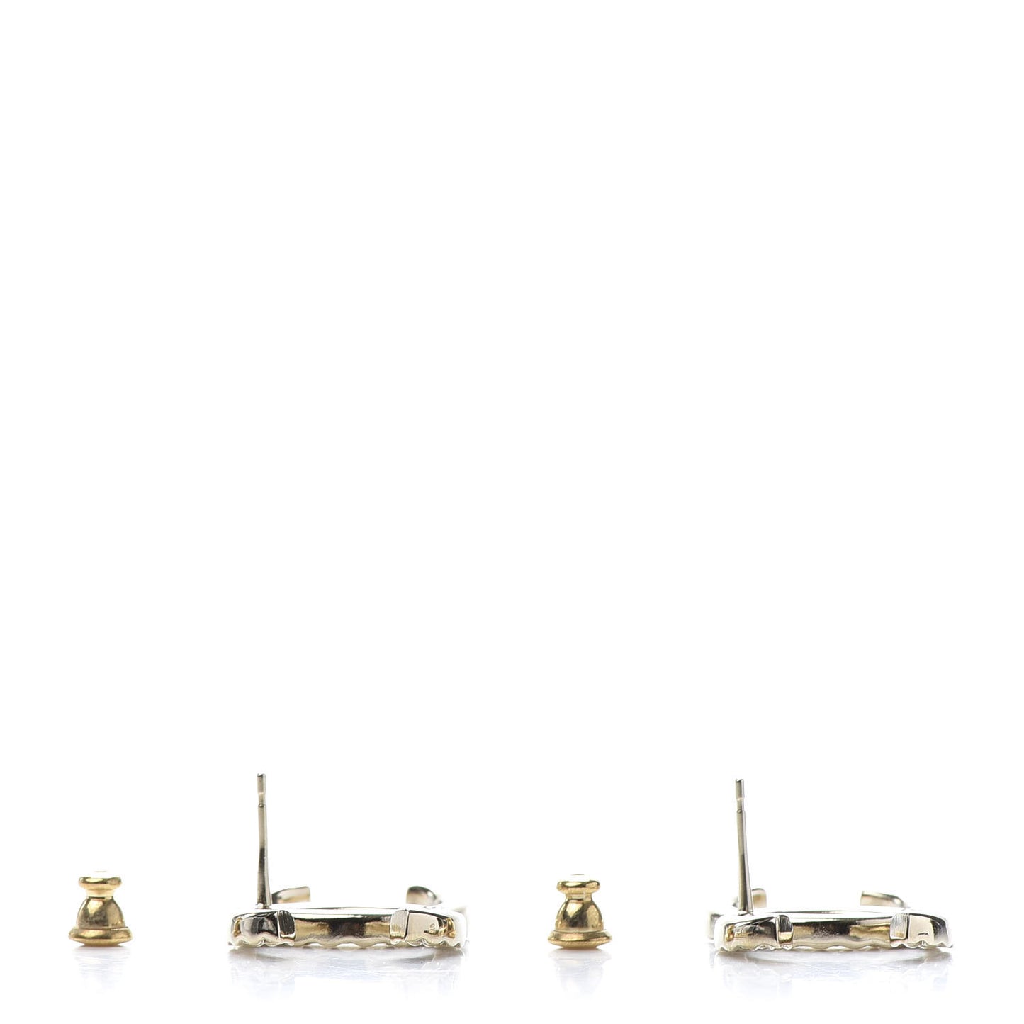 Baguette Crystal High Society CC Earrings Gold