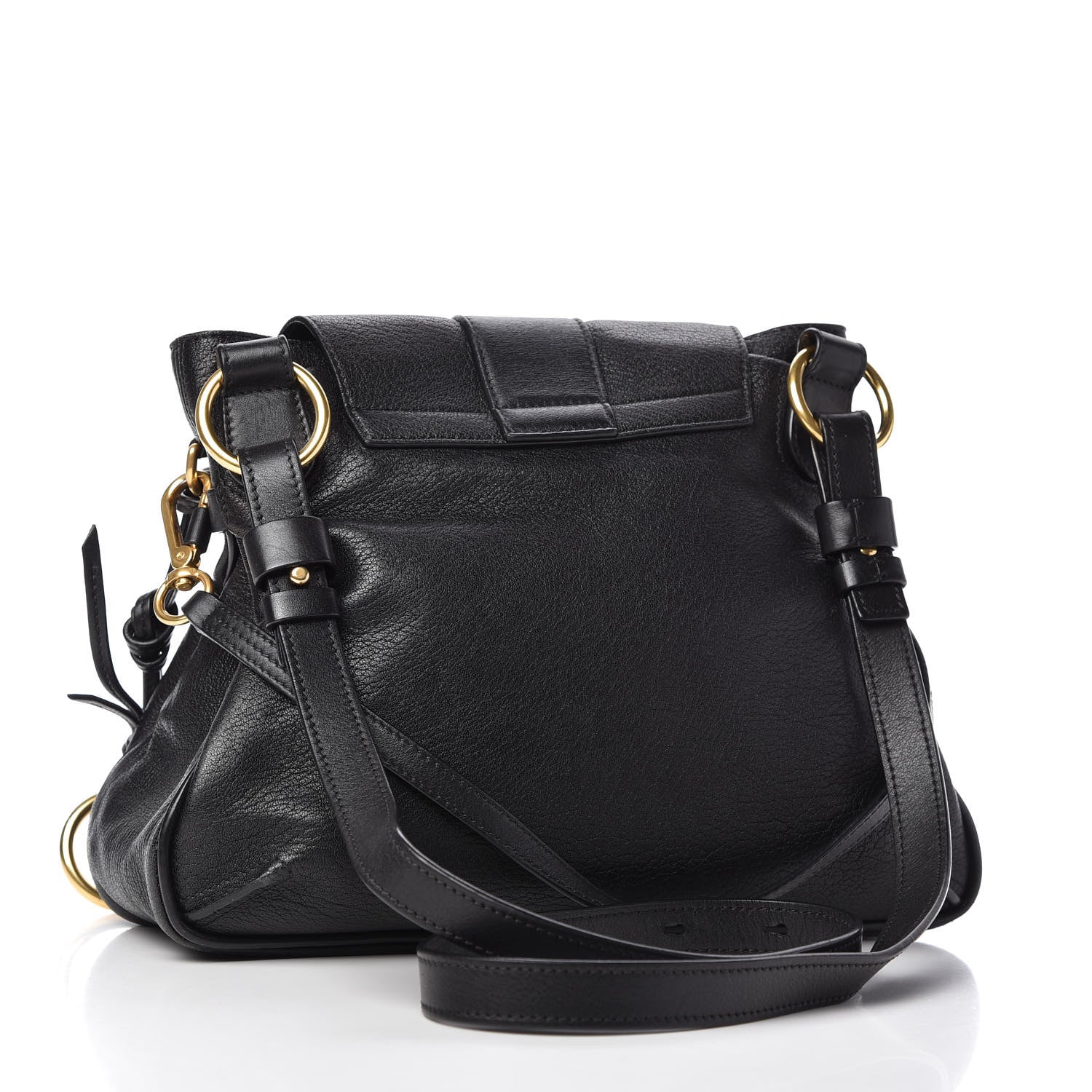 Chloe Grained Lambskin Calfskin Small Lexa Shoulder Bag Black 3 of 9