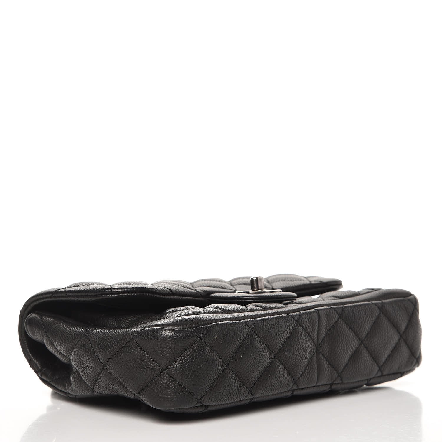 Chanel Caviar Quilted Medium Now and Forever Flap Black 4 of 8