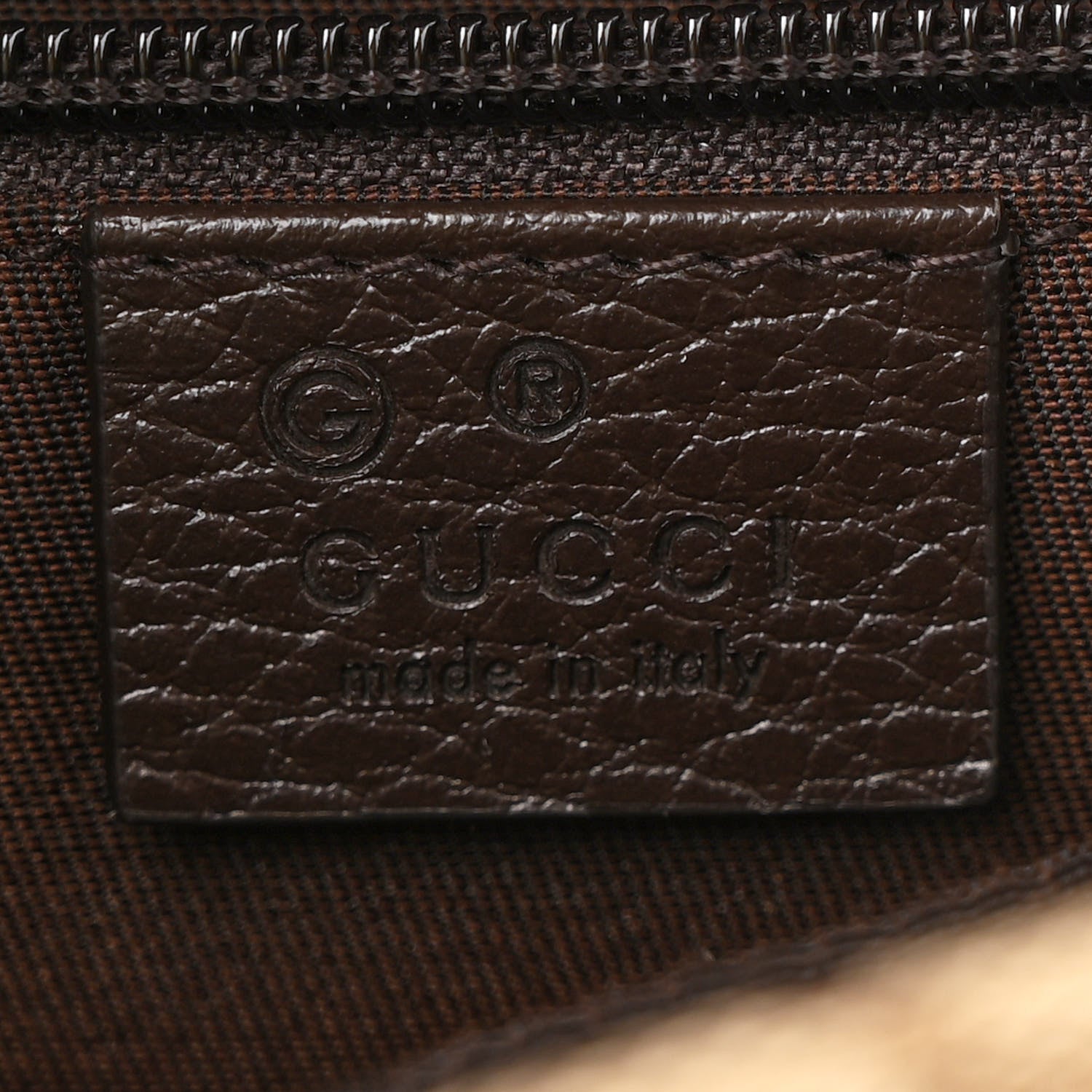 Gucci Monogram Flap Messenger Bag Beige Dark Brown 6 of 13