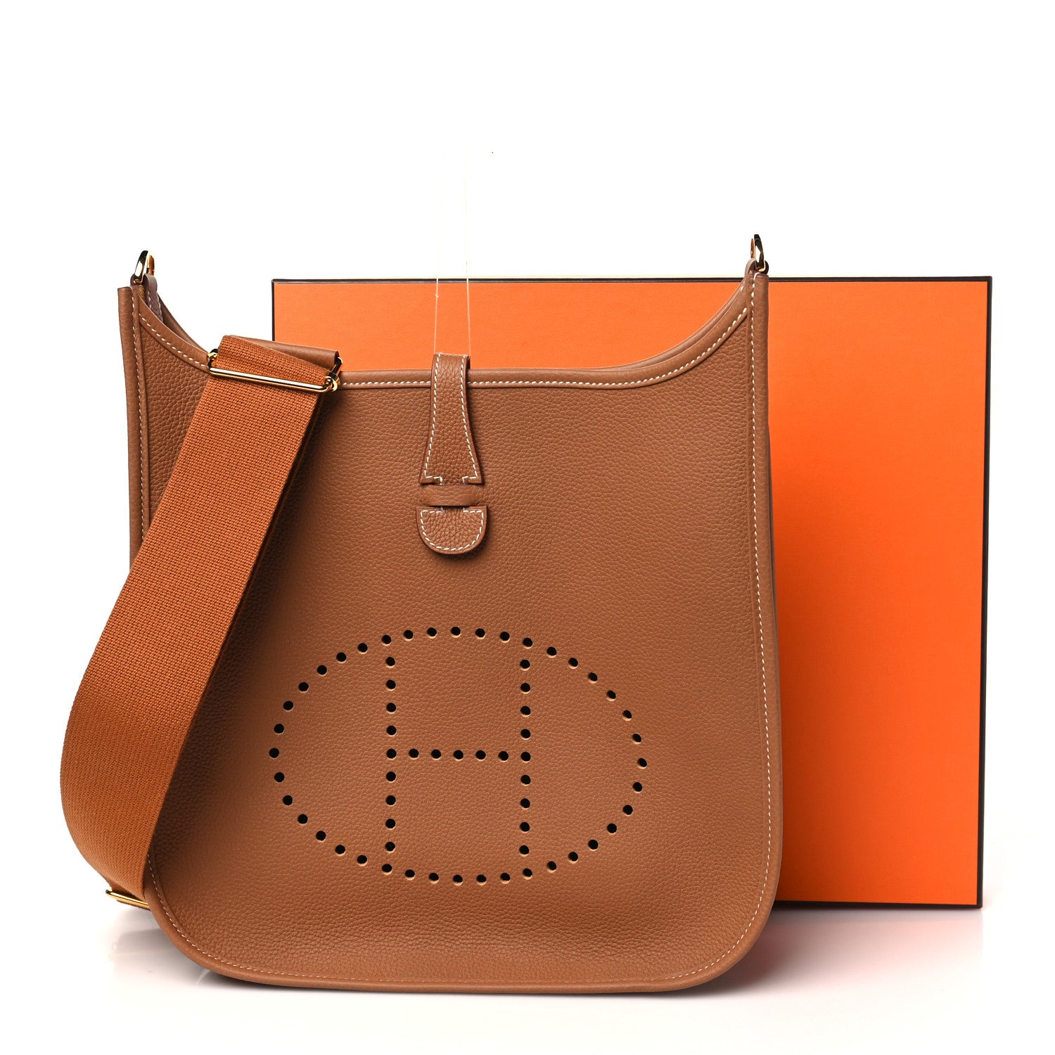 Hermes Taurillon Maurice Evelyne III PM Gold 11 of 11