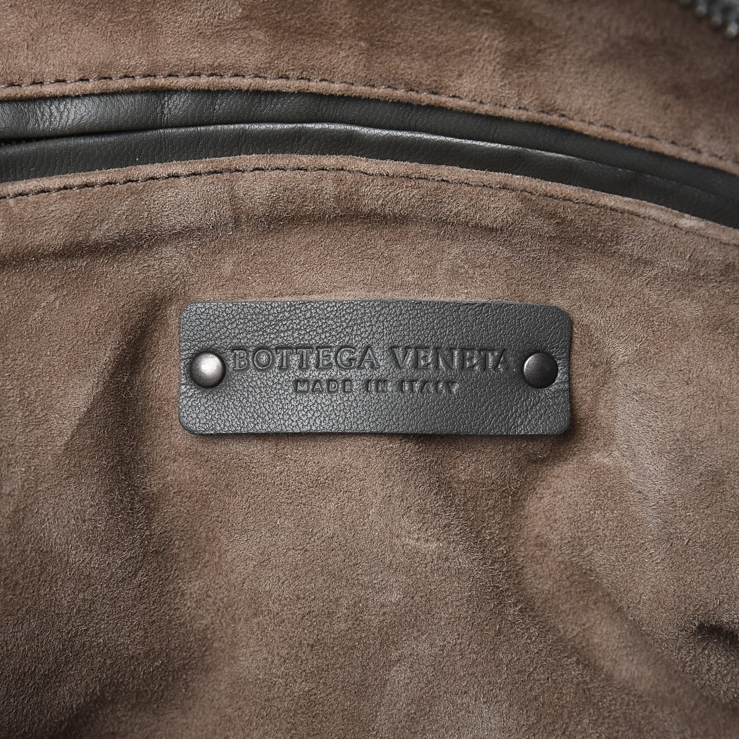 Nappa Intrecciato Pillow Crossbody Messenger Light Grey