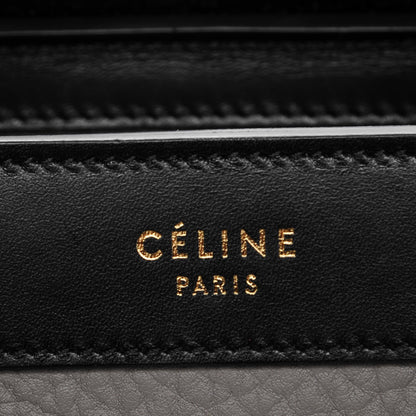 Celine Bullhide Calfskin Suede Nano Tri-Color Luggage Dark Ruby 7 of 7