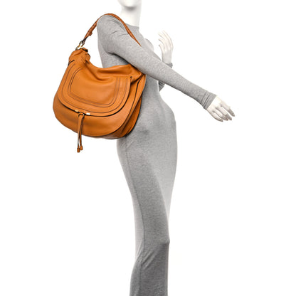 Chloe Calfskin Large Marcie Hobo Sugar 2 of 13