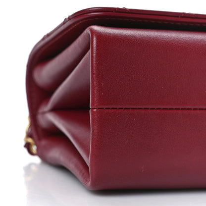 Chanel Calfskin Quilted Pearl Jewel Chain Flap Red 8 of 9