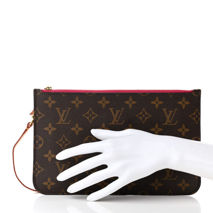 Louis Vuitton Monogram Neverfull MM GM Pochette Pivoine 2 of 13