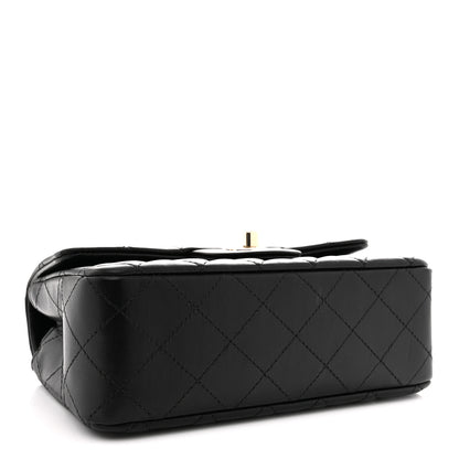 Chanel Lambskin Quilted Mini Rectangular Flap Black 4 of 11
