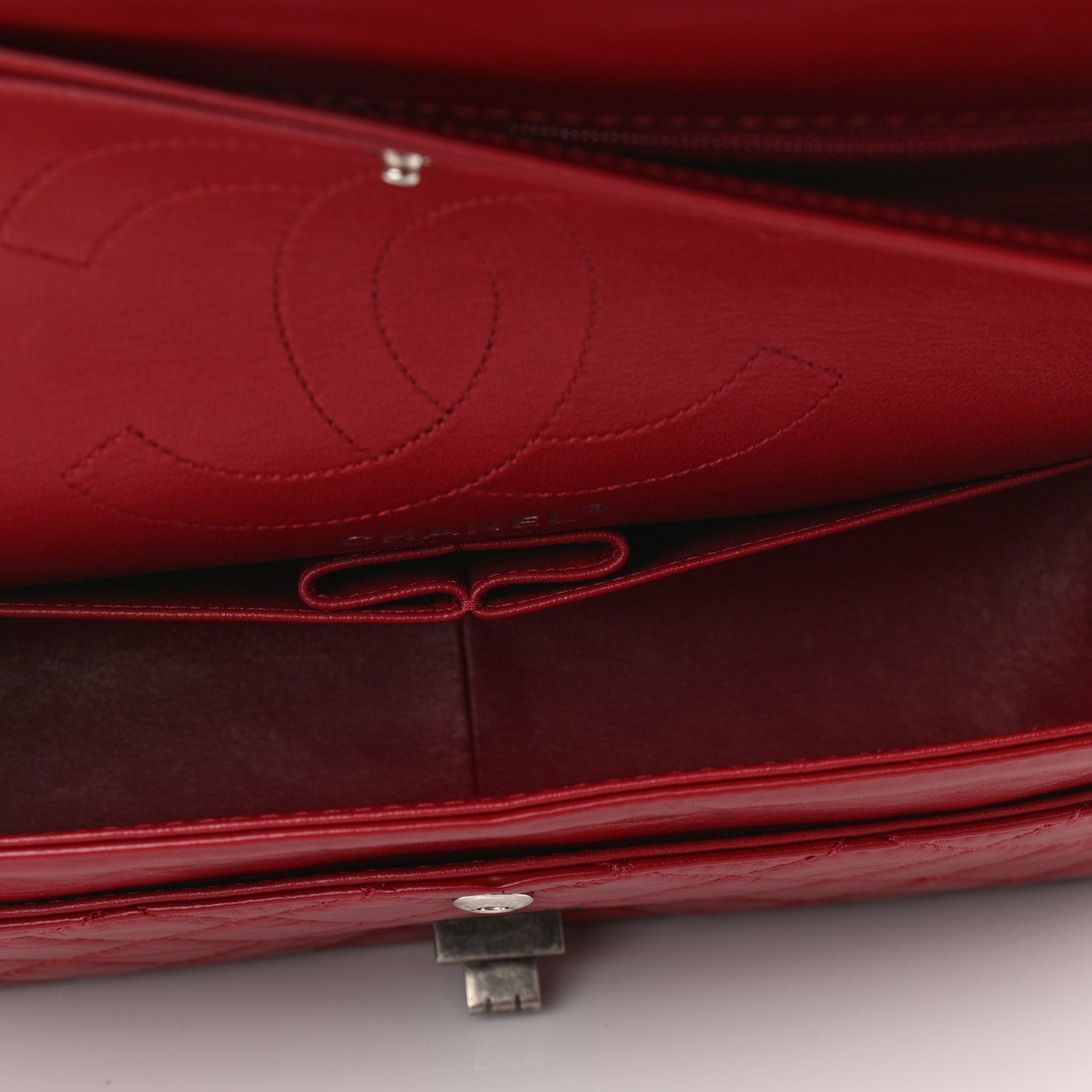 Chanel Aged Calfskin Quilted 2.55 Reissue 226 Flap Dark Red 5 of 10