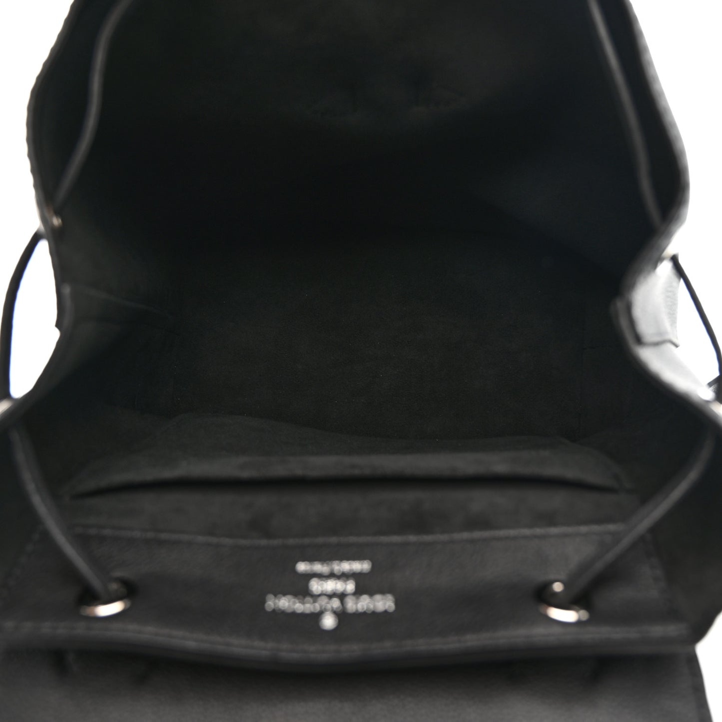 Calfskin Lockme Backpack Black