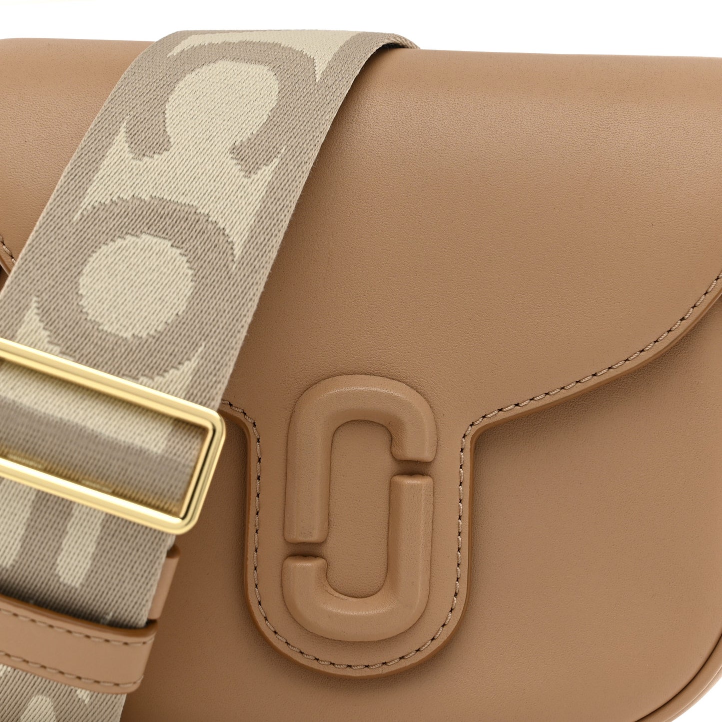 Calfskin Small The Covered J Marc Saddle Bag Tan