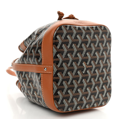Goyard Goyardine Petit Flot Bucket Bag PM Black Gold 4 of 9