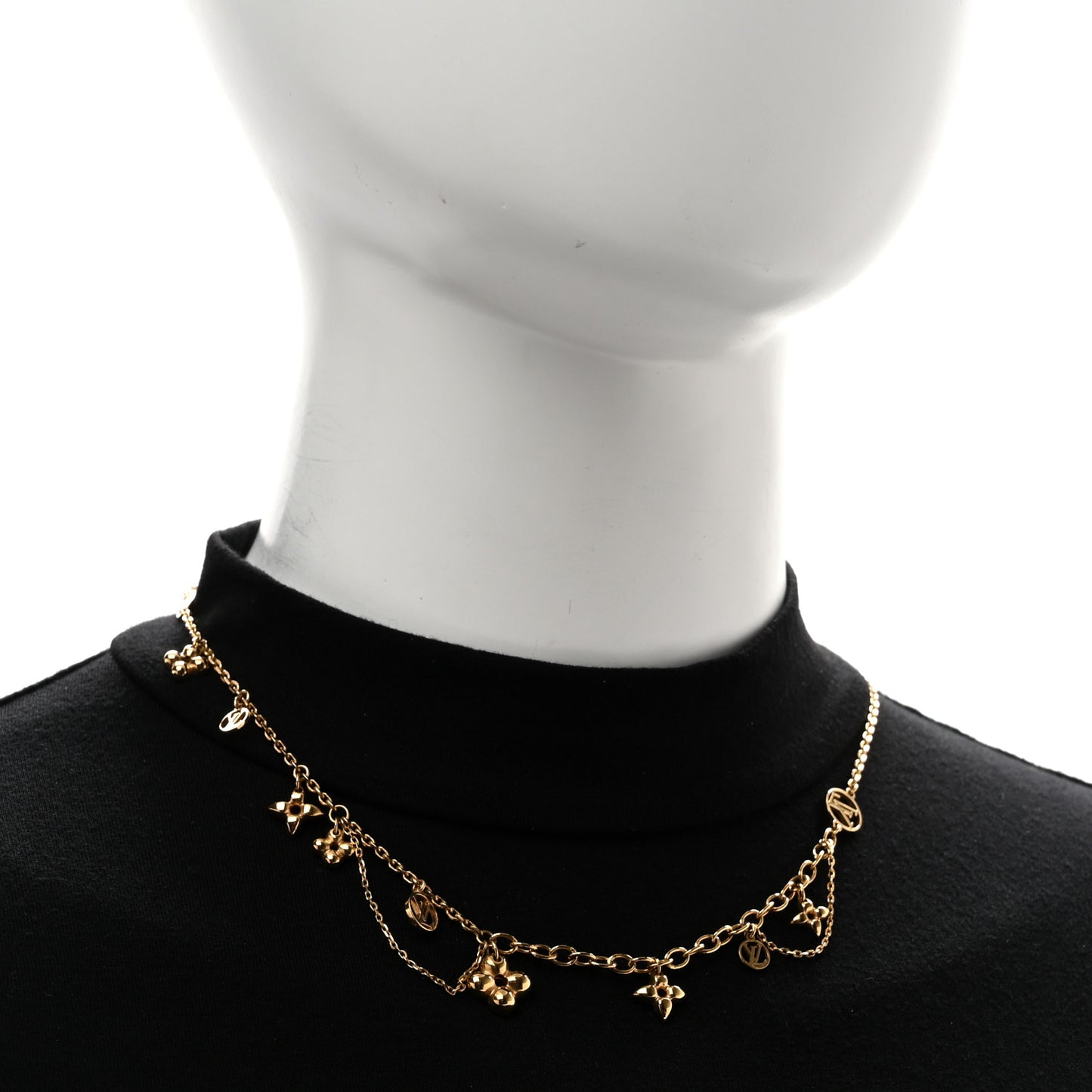 Metal Blooming Supple Necklace Gold