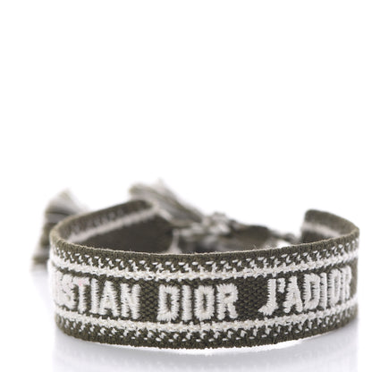 Christian Dior Woven Cotton J'Adior Friendship Bracelet Set 5 of 6