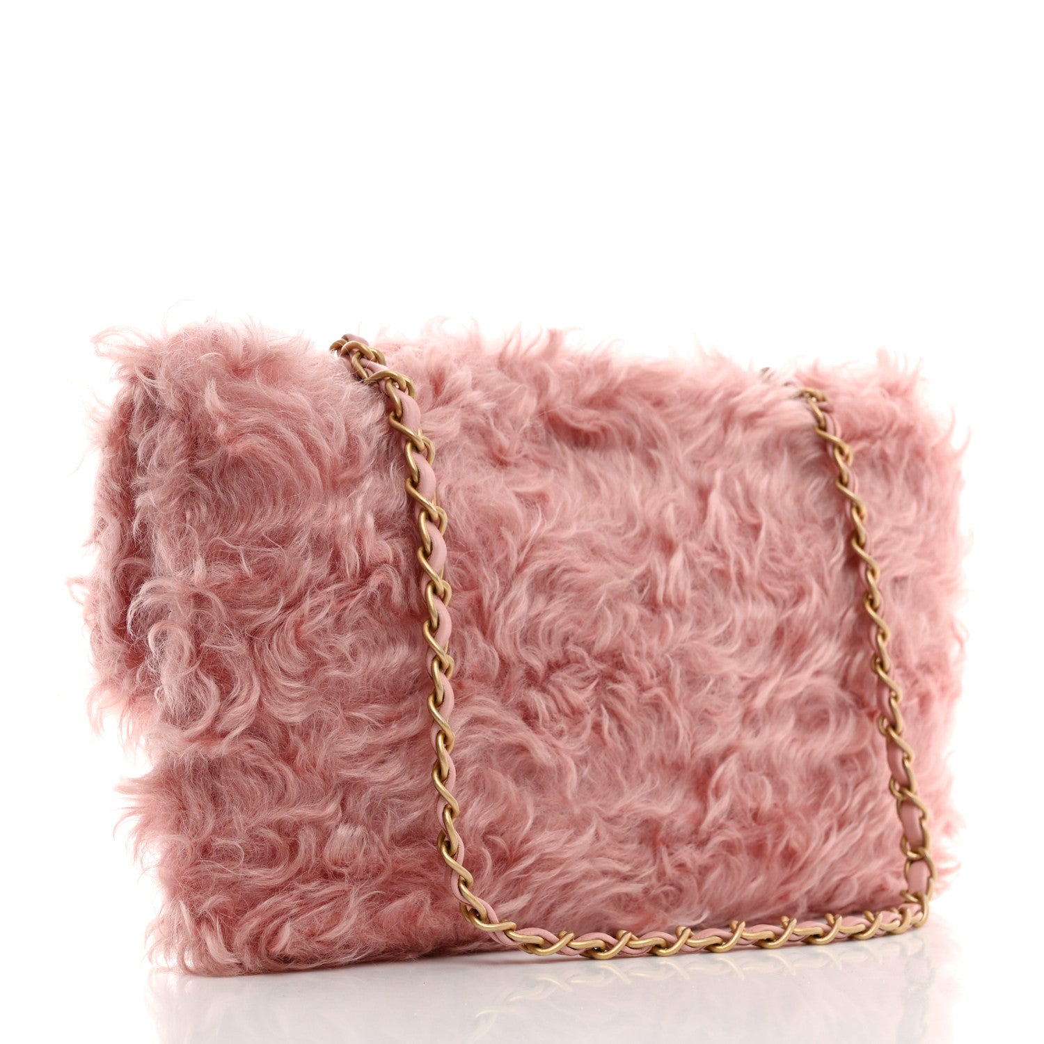 Chanel Fantasy Fur CC Clutch Bag Pink 2 of 10