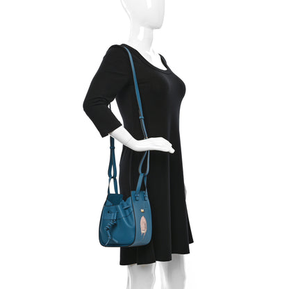 Loewe X SPIRITED AWAY Calfskin Bo Mouse Mini Hammock Shoulder Bag Lagoon Blue 2 of 11