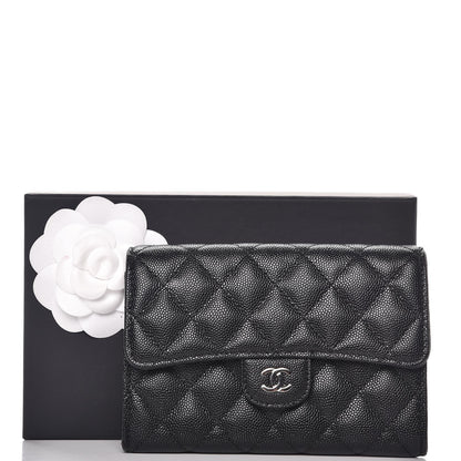 Chanel Caviar Quilted Medium Flap Wallet Black 9 of 9