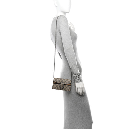 Gucci GG Supreme Monogram Super Mini Dionysus Shoulder Bag Taupe 3 of 11