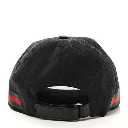 Gucci Monogram Web Baseball Hat M Black 5 of 10
